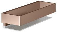 Полочка Keuco Edition 11 11158290000 шлифованное красное золото