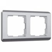 Рамка на 2 поста Werkel Stream (серебряный) W0022106