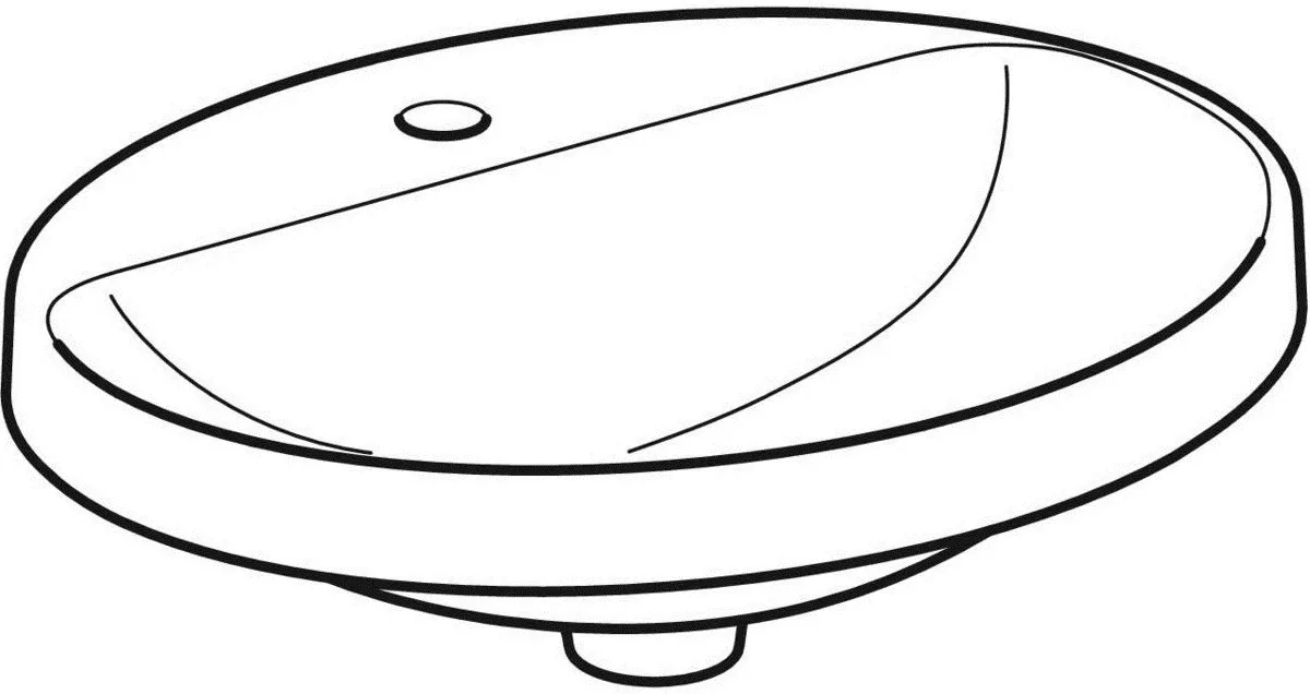 Раковина 55x45 см Geberit VariForm 500.722.01.2