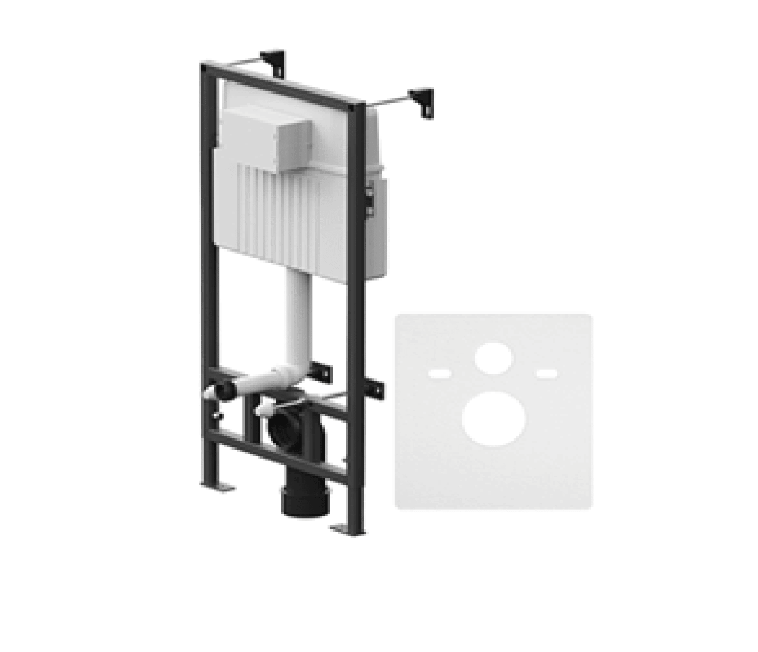 Комплект унитаз Damixa Cedar DX13C1700SC+DX00.I013.0201 инсталляцией и сиденьем