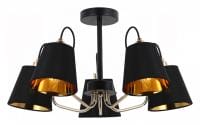 Люстра на штанге ILLUMICO  IL6120-5COU-79 BK GD