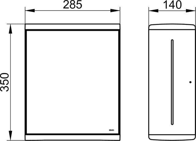 Дозатор бумажных полотенец Keuco Moll 12785010200 анодированное серебро/белый
