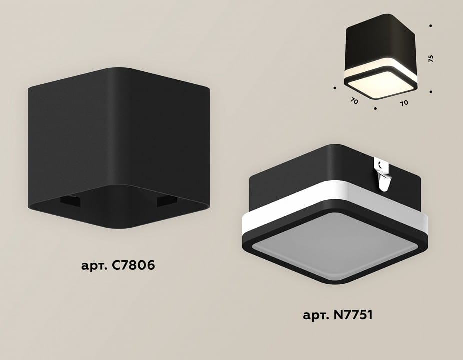Накладной светильник Ambrella Light XS XS7806030