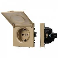 Розетка влагозащищенная с заземлением с крышкой, без рамки Arlight SCT 054282