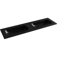 Раковина Ceramica Nova Grace CN7023MB 161x46 см, накладная, черный матовый