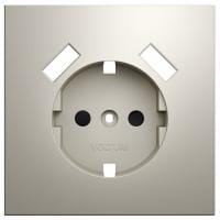 Накладка для розетки с заземлением и со шторками и 2хUSB type A Voltum S70 VLS000903