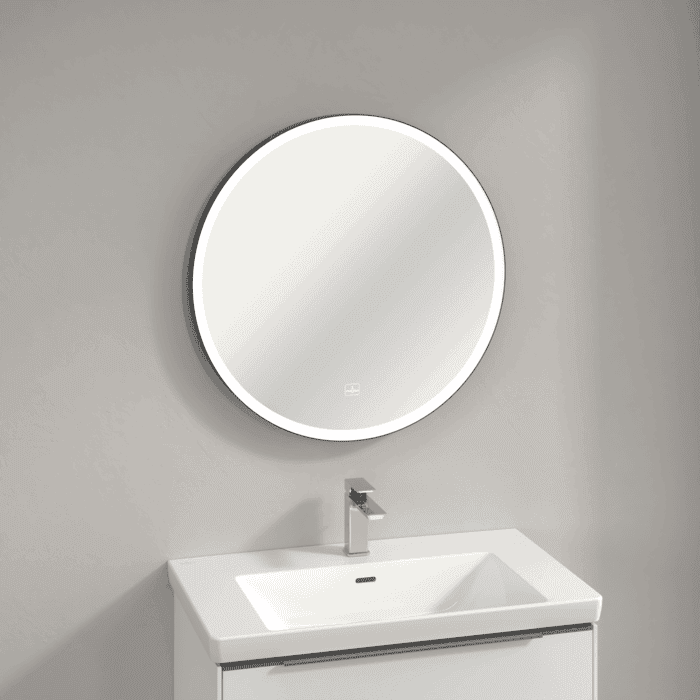 Зеркало 71,5 см Villeroy&Boch Subway 3.0 A46471BC круглое с LED-подсветкой