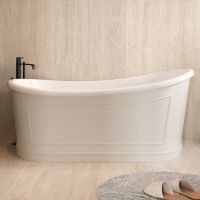 Акриловая ванна Abber AB9514 167,6x87 см, отдельностоящая, белый