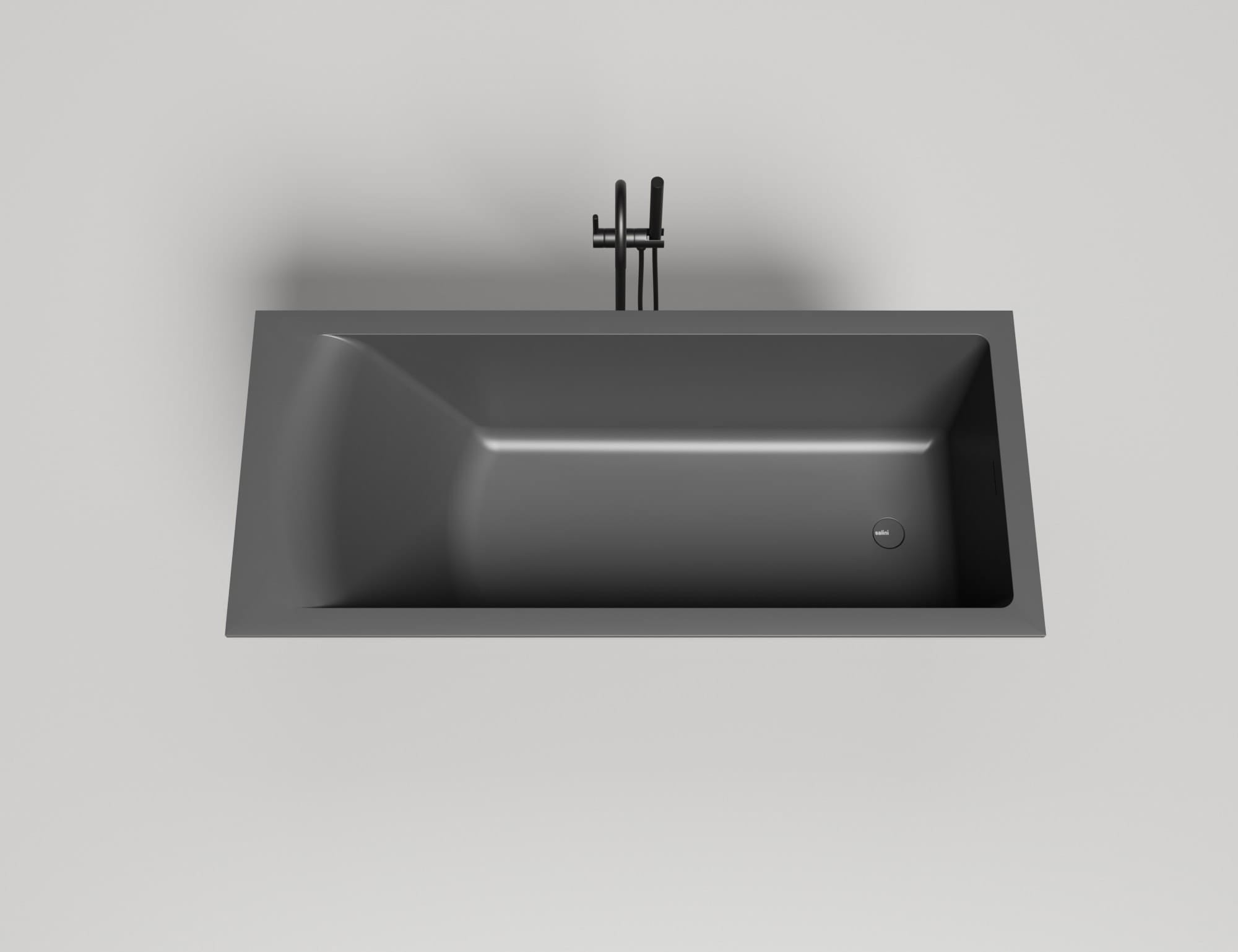 Ванна из искусственного камня Salini Cascata Kit 170x75 104323MF покраска по RAL полностью