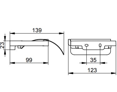 Держатель туалетной бумаги Keuco Moll 12760350000 шлифованный черный титан
