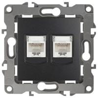 Розетка двойная Ethernet RJ-45 без рамки Эра Эра 12 12-3108-05