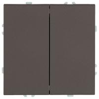 Переключатель перекрестный двухклавишный без рамки Stekker Эмили 50164