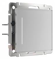 Выключатель сенсорый одноклавишный с подсветкой без рамки Werkel серебряные W4512006