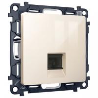 Розетка Ethernet RJ-45 и со шторками, без рамки Ambrella Volt ALFA MA312005