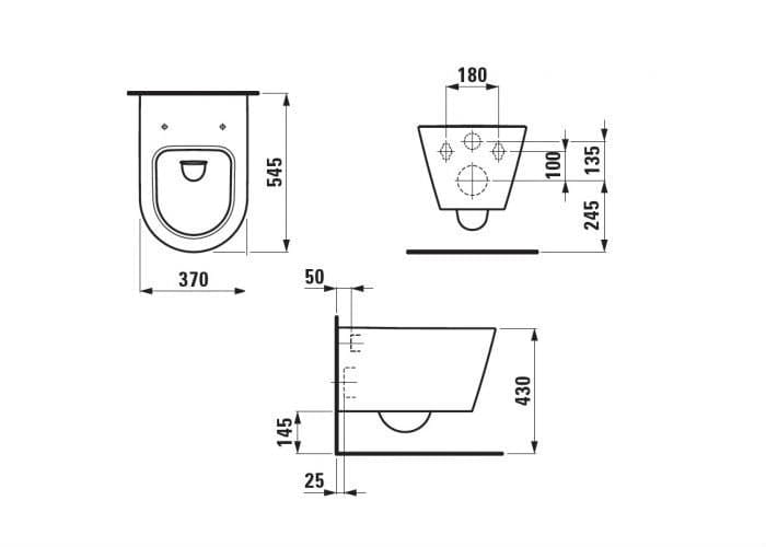 Подвесной унитаз Laufen Kartell 8.2033.1.000.000.1