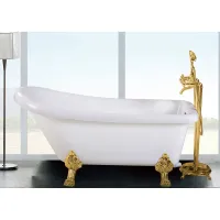 Акриловая ванна Ceruttispa Vito CT9670 170x74 см, отдельностоящая, белый
