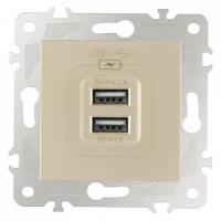 Розетка USB без рамки Arte Milano am-203 203.46-1.shampan