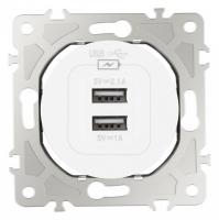 Розетка USB без рамки Arte Milano am-202 202.46-1.white