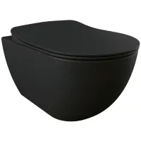 Унитаз подвесной Creavit Free FE320-11SM00E-0000 черный матовый