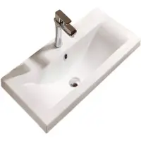 Раковина CeramaLux 9393-70 71,5x39,5 см, накладная, белый
