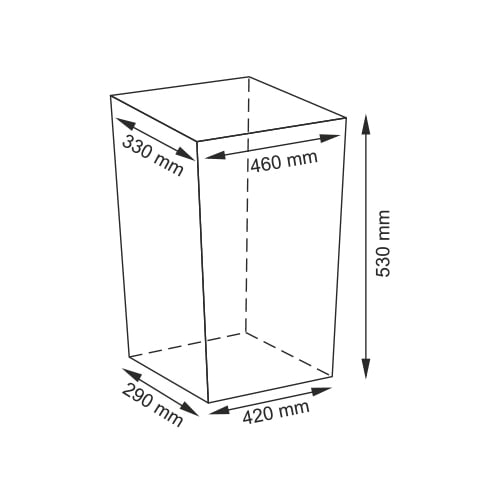 Корзина для белья с крышкой WasserKRAFT Ammer WB-370-L
