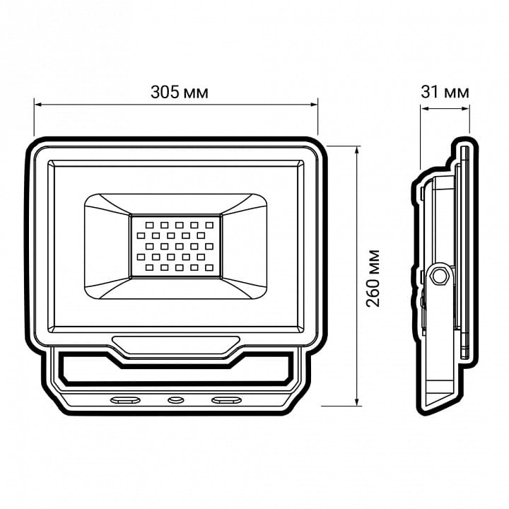 Настенно-потолочный прожектор Jazzway  PFL- C3- 150w  6500K IP65