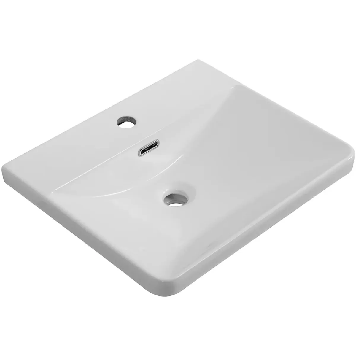 Раковина BelBagno BB-8076-3-50 51,5x43 см, накладная, белый