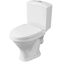 Унитаз-компакт Santeri West 1.P201.8.S00.00B.F (4607143310841) косой выпуск, с сиденьем, белый