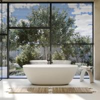 Ванна из искусственного камня Abber Stein 170x72 AS9612-1.7 белый матовый