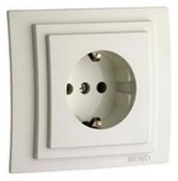 Розетка с заземлением без рамки Mono Electric Despina / Larissa 500-000121-117
