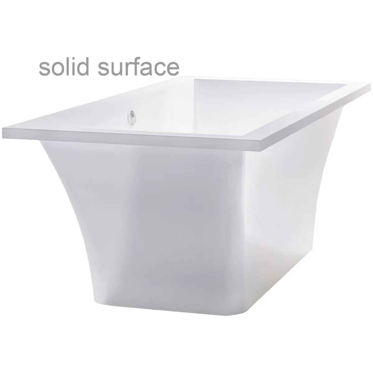 Ванна из литьевого мрамора Astra-Form Лотус Solid Surface 01010077 185x85 см, отдельностоящая, белый матовый