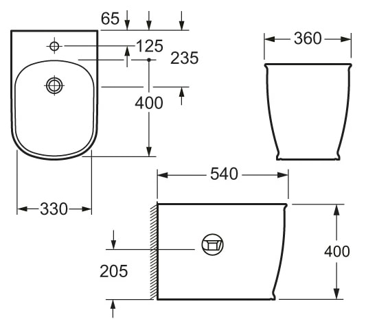 Биде подвесное BelBagno Prado BB10150BH