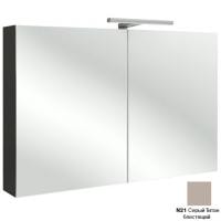 Зеркальный шкаф 100 см Jacob Delafon EB1365-N21 серый титан