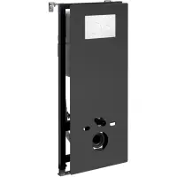 Инсталляция для унитаза WasserKRAFT Abens 20 20TLT.010.ME.BL.WH02 с кнопкой смыва, белый