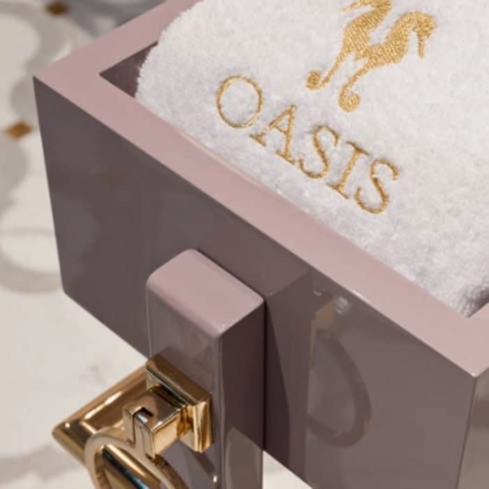 Комплект мебели Oasis Lutetia Composizione ED 14 лиловый/золото/белый