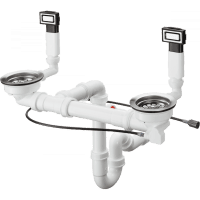 Слив-перелив hansgrohe 43942800 с автоматическим управлением D15-12 нержавеющая сталь