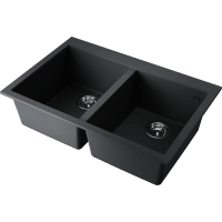 Кухонная мойка Omoikiri Bosen 80-2 4993836 черная матовая
