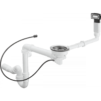 Слив-перелив hansgrohe 43941800 с автоматическим управлением D14-12 нержавеющая сталь