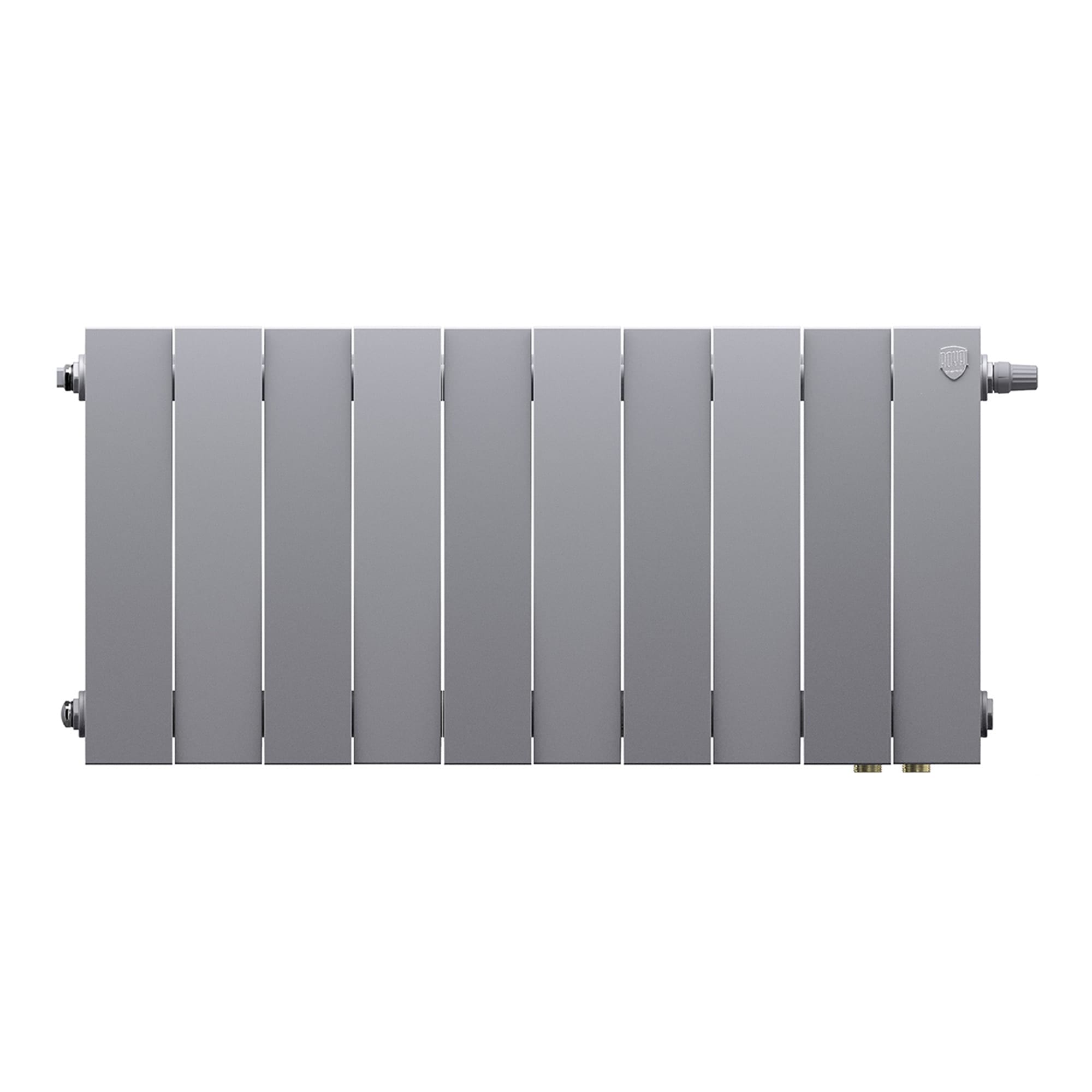 Радиатор биметаллический Royal Thermo PianoForte 300 Серебристый VR80 - 10 секц.