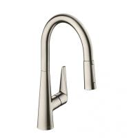 Смеситель для кухни hansgrohe Talis M51 72813800 с вытяжным душем сталь
