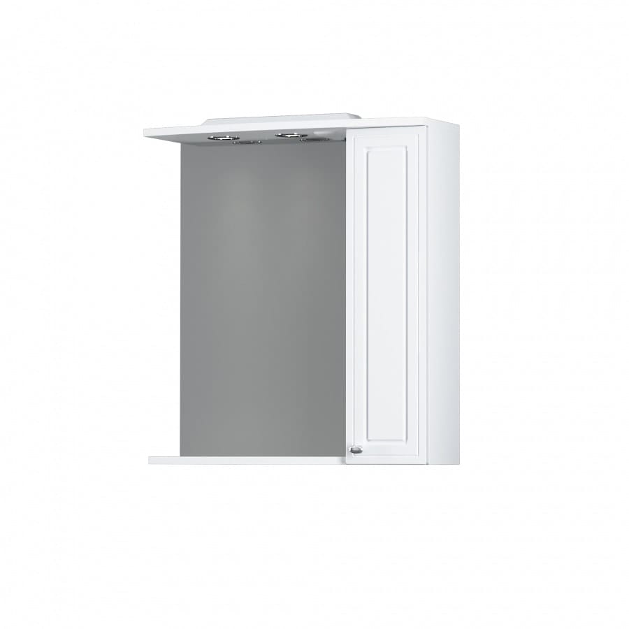 Шкаф зеркальный Damixa Palace One 65 (M41MPR0651WG) с подсветкой
