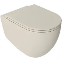 Унитаз подвесной Isvea Infinity 10NF02001-2K безободковый, слоновая кость матовый