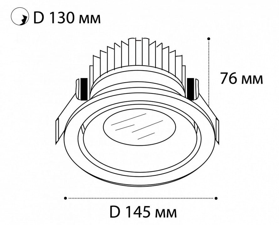 Встраиваемый светильник Italline IT06-6018 IT06-6018 white 4000K