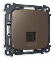 Розетка телефонная RJ-11 со штрокой, без рамки Ambrella Volt OMEGA MO642030