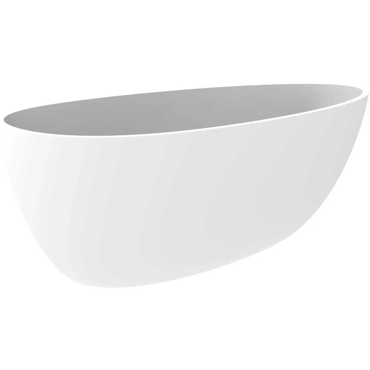 Ванна из литьевого мрамора Timo Rali Solid Surface RALI1700 171x82 см, отдельностоящая, белый матовый