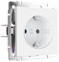 Розетка с заземлением с подсветкой, без рамки Werkel DBQ29 W1171461