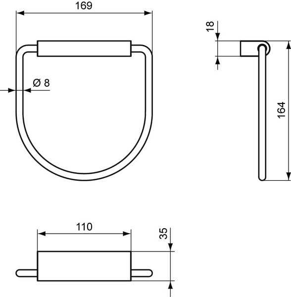 Полотенцедержатель Ideal Standard Connect N1384AA