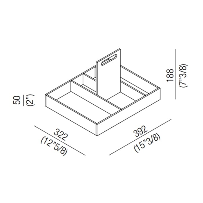 Подставка для ящиков Agape Puzzle ALEG540GR серый