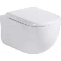 Унитаз подвесной Abber Bequem AC1134T безободковый, торнадо, с сиденьем микролифт, белый