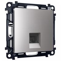 Розетка Ethernet RJ-45 и со шторками, без рамки Ambrella Volt ALFA MA512005